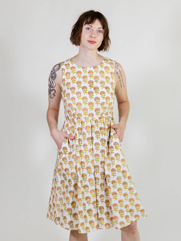 Sydney Sleeveless Dress Marigold