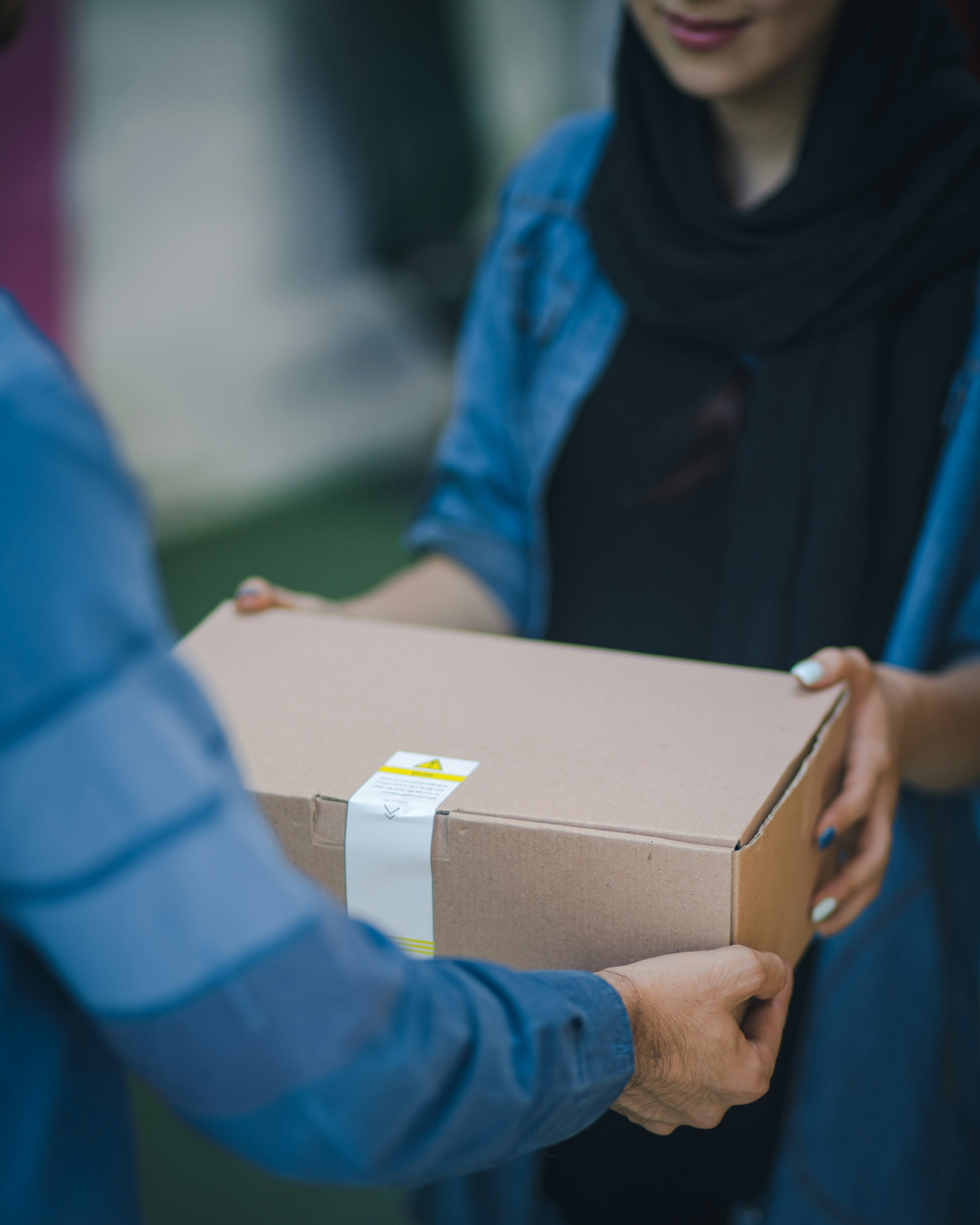 Sustainable fashion returns process - items being resold, donated, or recycled